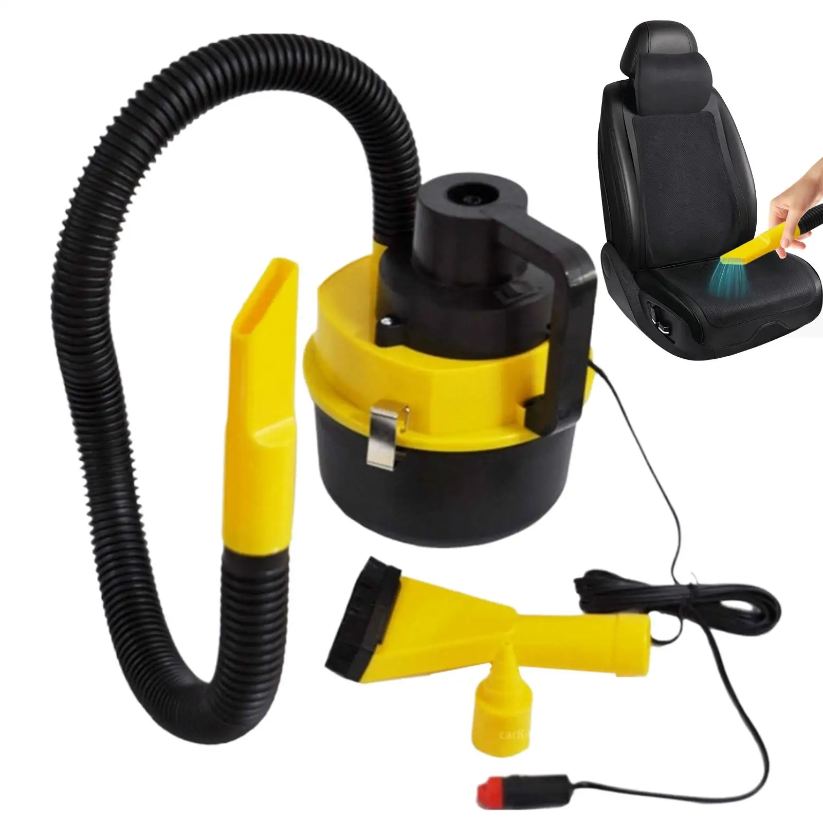 Vehicle Vacuum Cleaner 120W Car Detailing Vacuum Cleaner Handheld Wet/Dry Powerful Suction Air Duster Vehicle Accessories