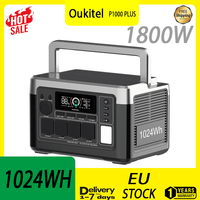 OUKITEL P1000 PLUS Portable Power Station 1800W 1024Wh Solar Generator with LiFePO4 Battery Fast Charging Smart App Control