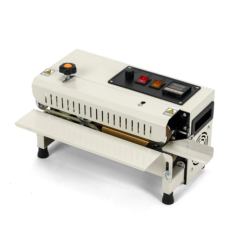 220V Horizontal Fully Automatic Continuous Bag Sealing Machine Plastic Bag Band Sealing Machine Date Printing