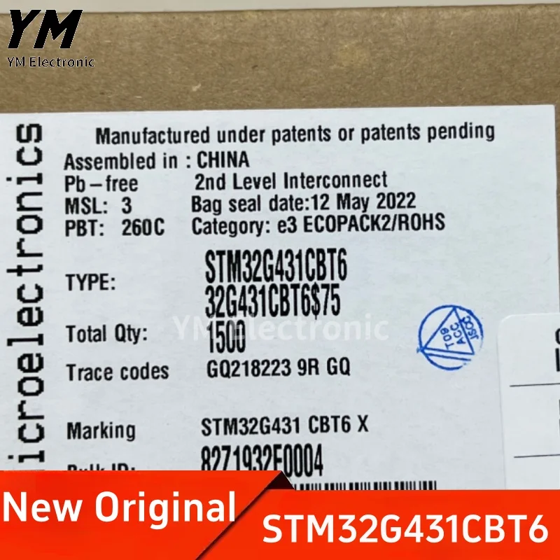 Neuer original stm32g431cbt6 LQFP-48 arm Cortex-M4 32-Bit-Mikrocontroller mcu