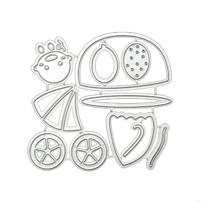 103C Metal Die Cuts Baby عربة الأطفال يموت القطع القلي