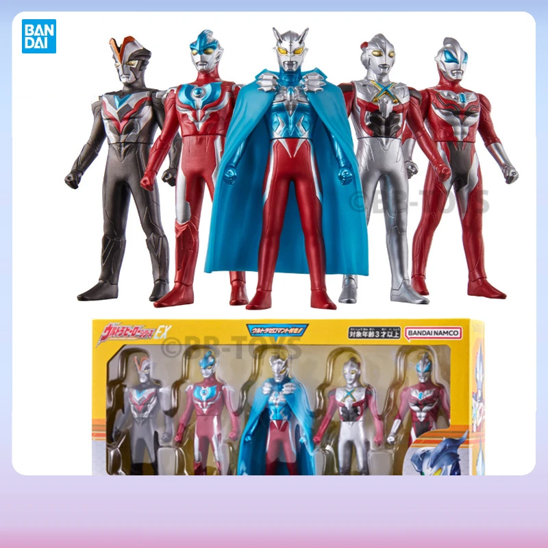 

Bandai Original Ultraman New Generation Heroes Soft Rubber Doll Collection Suit Anime Action Figures Boys Girls Kids Gift Toys