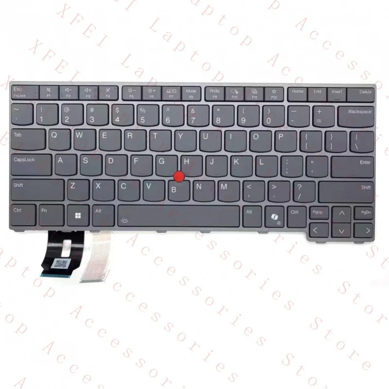 

D 5N21M38372 New US Backlit Keyboard Gray For ThinkPad T14 P14s Gen 6 Laptop