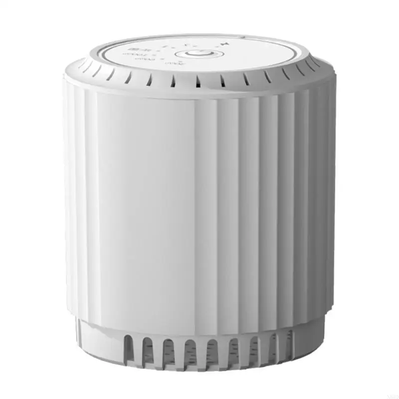 Kitchen Air Sanitizer Small Air Cleaner Office Desk Purifiers Automatic Mode Adjustment ABS Texture Suitable for Daily N58D
