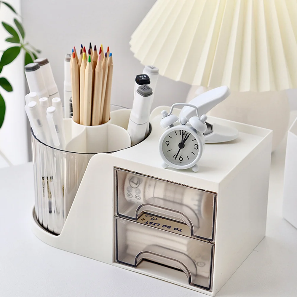 

Rotating Drawer Pen Holder Sundries Organizer Cabinet Storage Desktop Drawers File Organizers The Pet Pp Office Student Folders