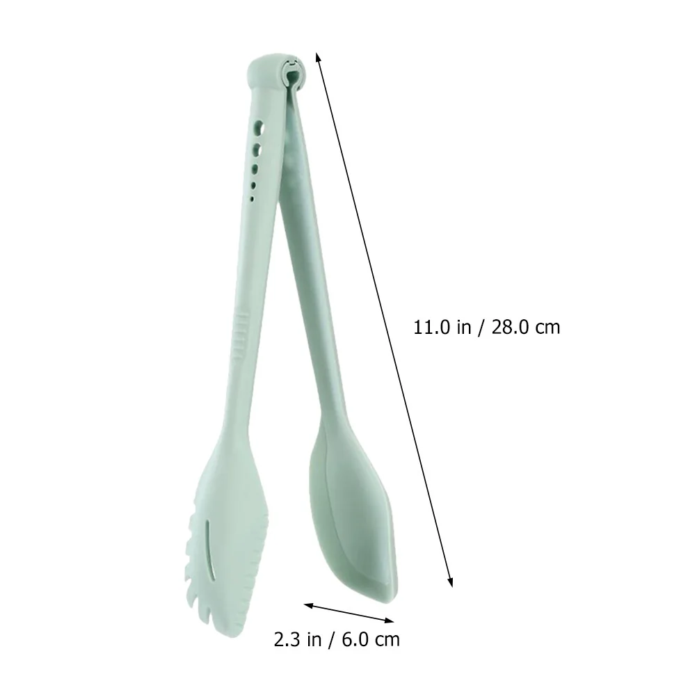 

1Pcs Kitchen Food Clip Multifunctional Heat Resistant Food Clamp Light Green for Serving Bread Bagels Desserts Bbq