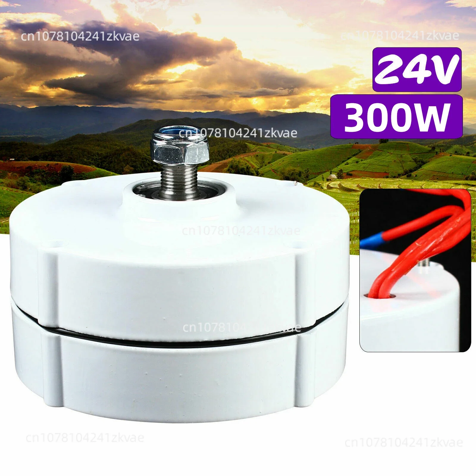 24 Volt Commercial Permanent Magnet Brushless Motor Wind Turbine Electric 3 Phase