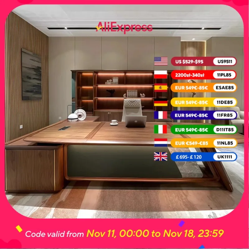 

Storage Desktop Office Desk Writing Designer Height Organizer Office Desk Wooden Modern Luxury Mesa De Escritorio Furniture