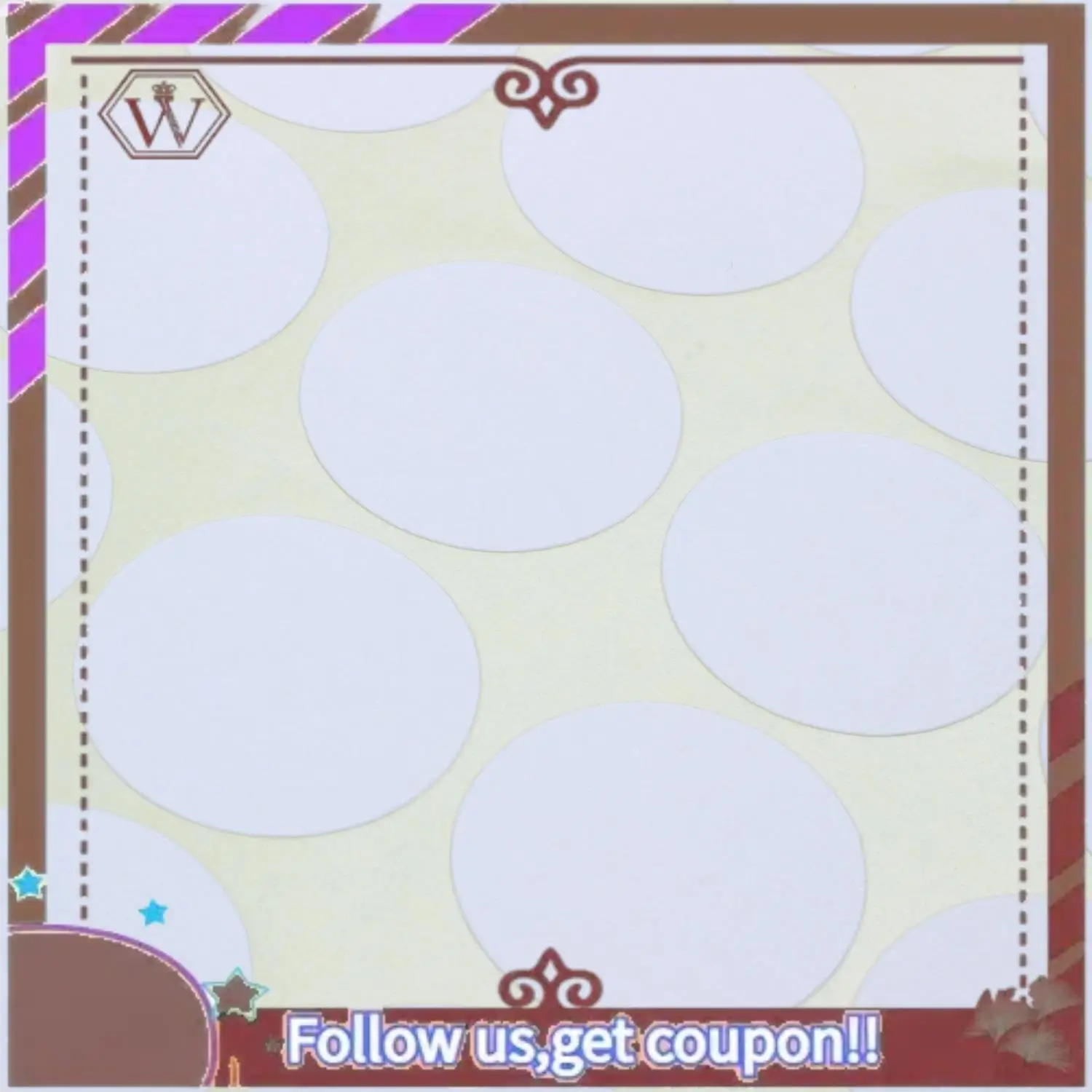 ล่าสุด 2 ชุด 19 มม.วงกลมรอบรหัสสติกเกอร์กาวป้ายเหนียว Black & White