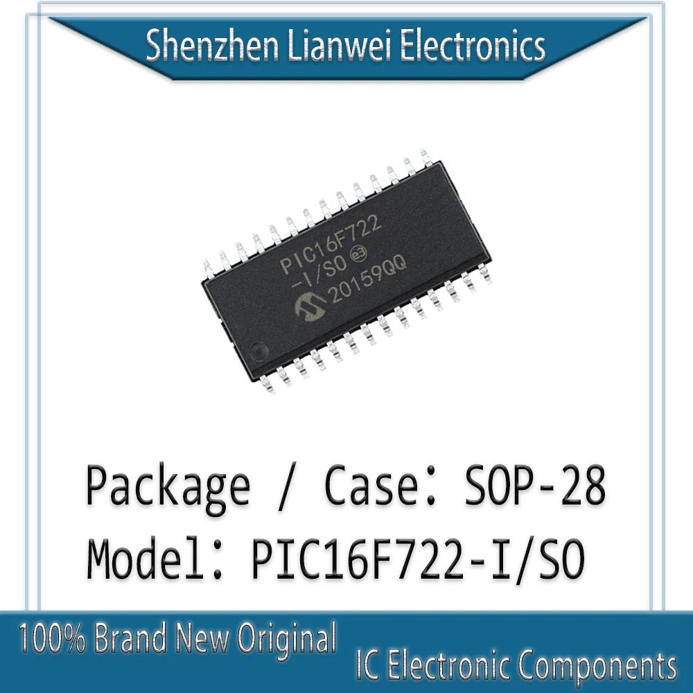 

100% New Original PIC16F722 PIC16F722-I/SO IC MCU Chipset SOP-28