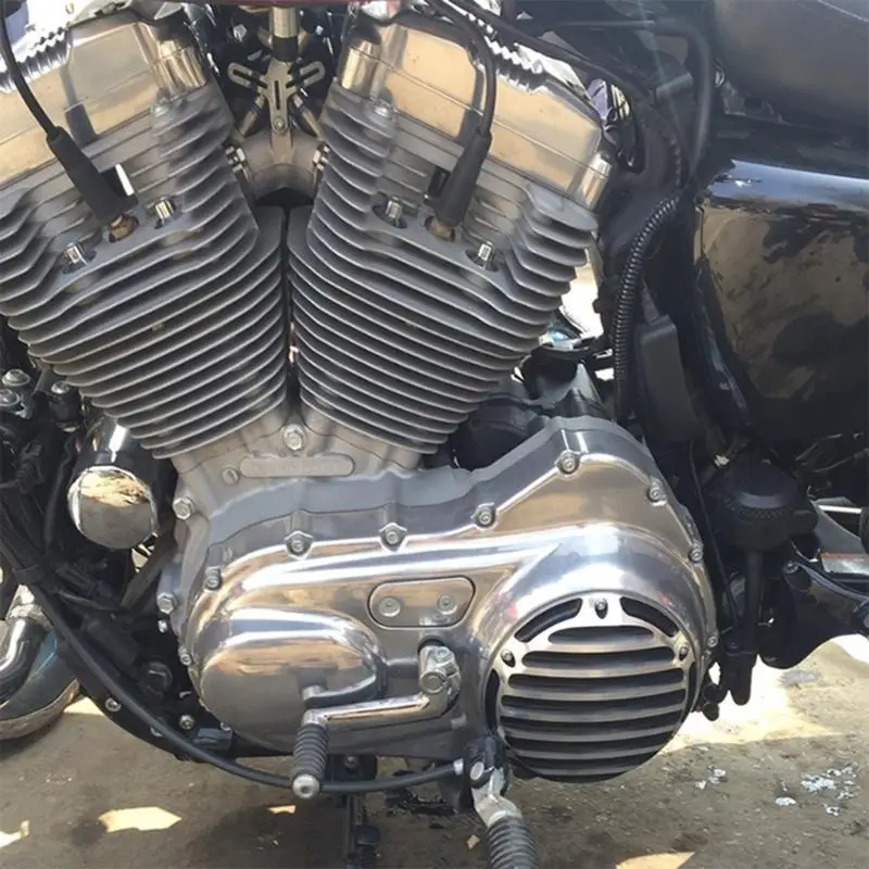 M76E Motorrad-Motorabdeckungssatz, 3-teiliges Ersatzset für die Kupplungsseitenwand für XL883 XL1200 X48 – Detail 9