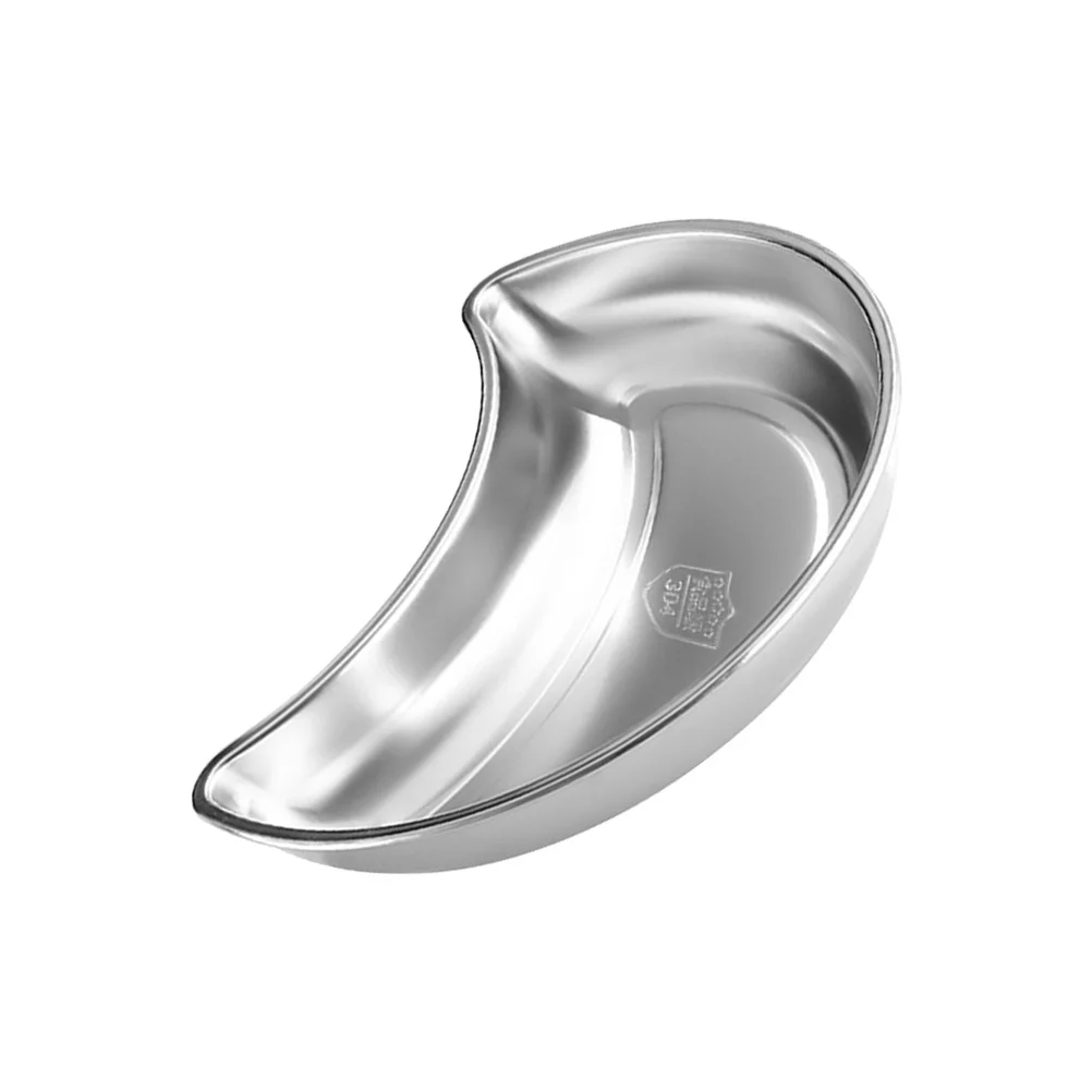 

1pcs Stainless Steel Moon Shaped Serving Tray Crescent Dessert Plate For Candy Dried Fruits Pastry Snack Storage Kitchen