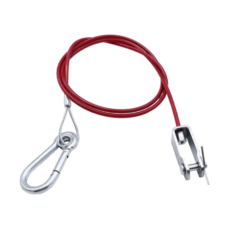 

Durable Stainless Steel Trailer Safety Rope with shaped Clip and Carabiner Keep Your Trailer Under Control Dropship