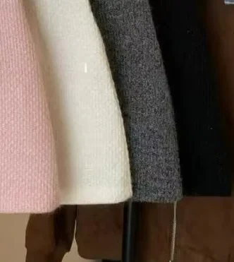 

Шерстяные юбки для женщин, однотонные трапециевидные милые с высокой талией Faldas Mujer, осень-зима, корейская мода, элегантная мини-юбка