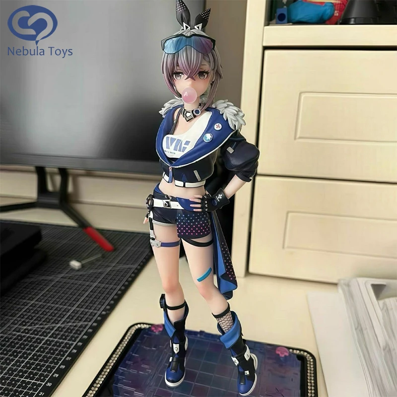 

Honkai: Star Rail Figure Silver Wolf Anime Figure Blow Bubbles Silver Wolf Figurine Model Statue Doll Collection Game Toys Gifts