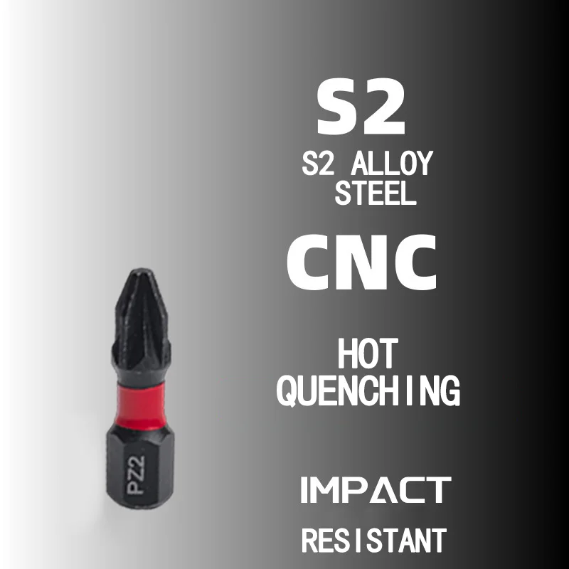 Cross Head Magnetic Screwdriver Bit S2 Steel Electric Screwdriver Bits Impact Drill Bits Set Drilling Driver Tools PZ1/PZ2/PZ3 view 2