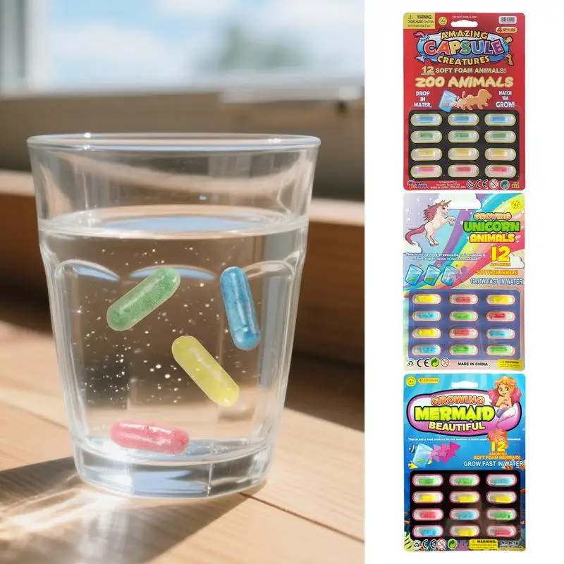 Fun Toys That Grow in Water for Kids Science Experiment Supplies 12 Fairy Tale Characters Deformed Toddler Magic Grow Activities