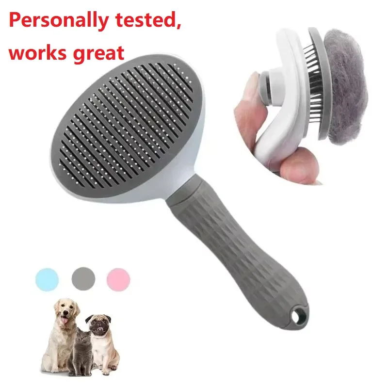 

Pet Cat Hair Brush Dog Comb Grooming And Care Cat Brush Stainless Steel Comb For Long Hair Dog Cleaning Pets Cat Dog Accessorie