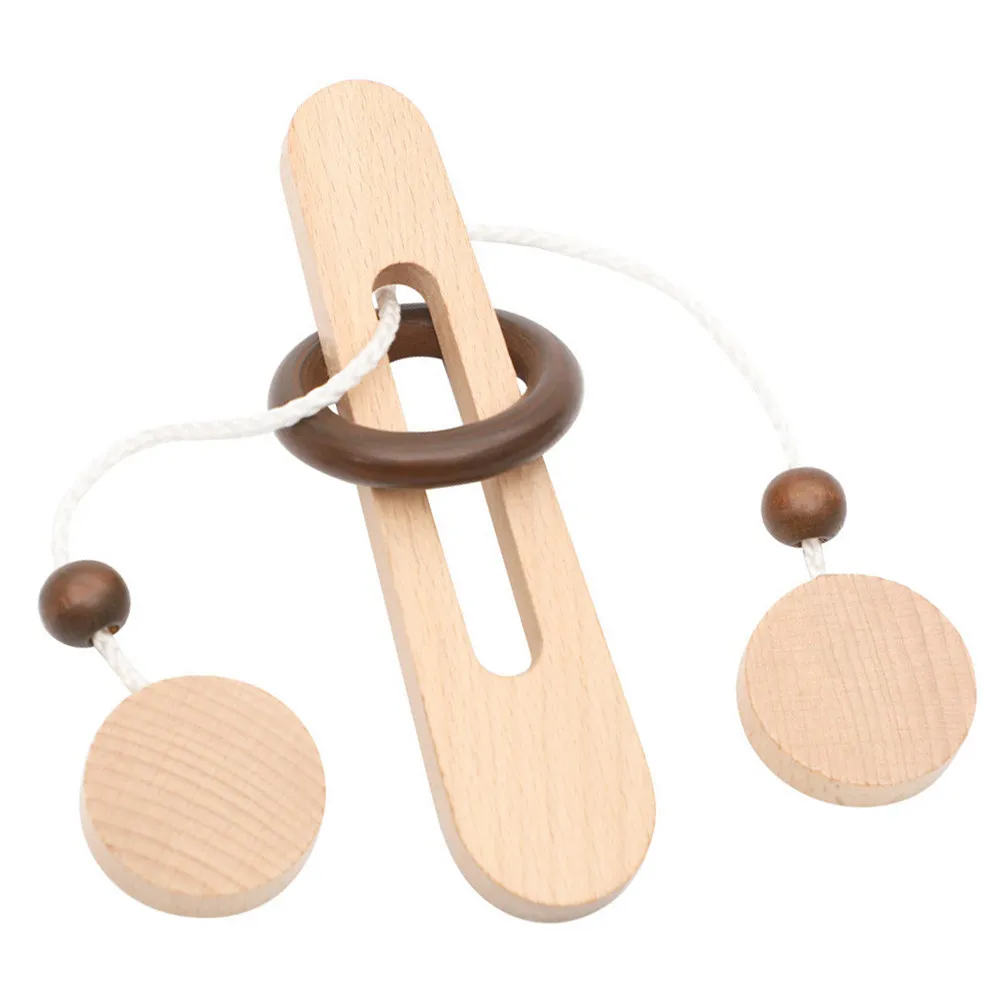 

Традиционная деревянная головоломка-замок: развивающая интеллектуальная семейная игра для детей и взрослых