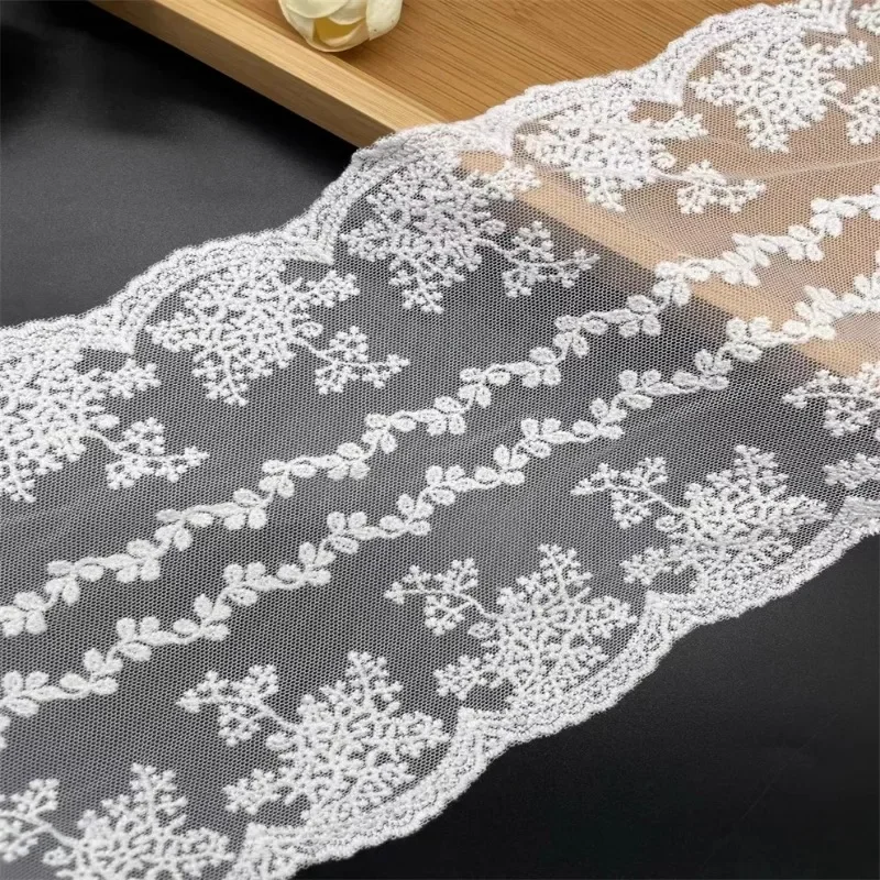 African lace fabric 2024 high quality 1yard bilateral water-soluble mesh embroidery DIY clothing wedding tablecloth decorative