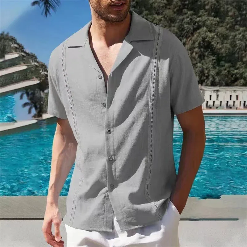 

Men's Casual Beach irt Comfortable Lightweight ort Sve Zipper Closure Color Ice Sensation Special Wide Fit