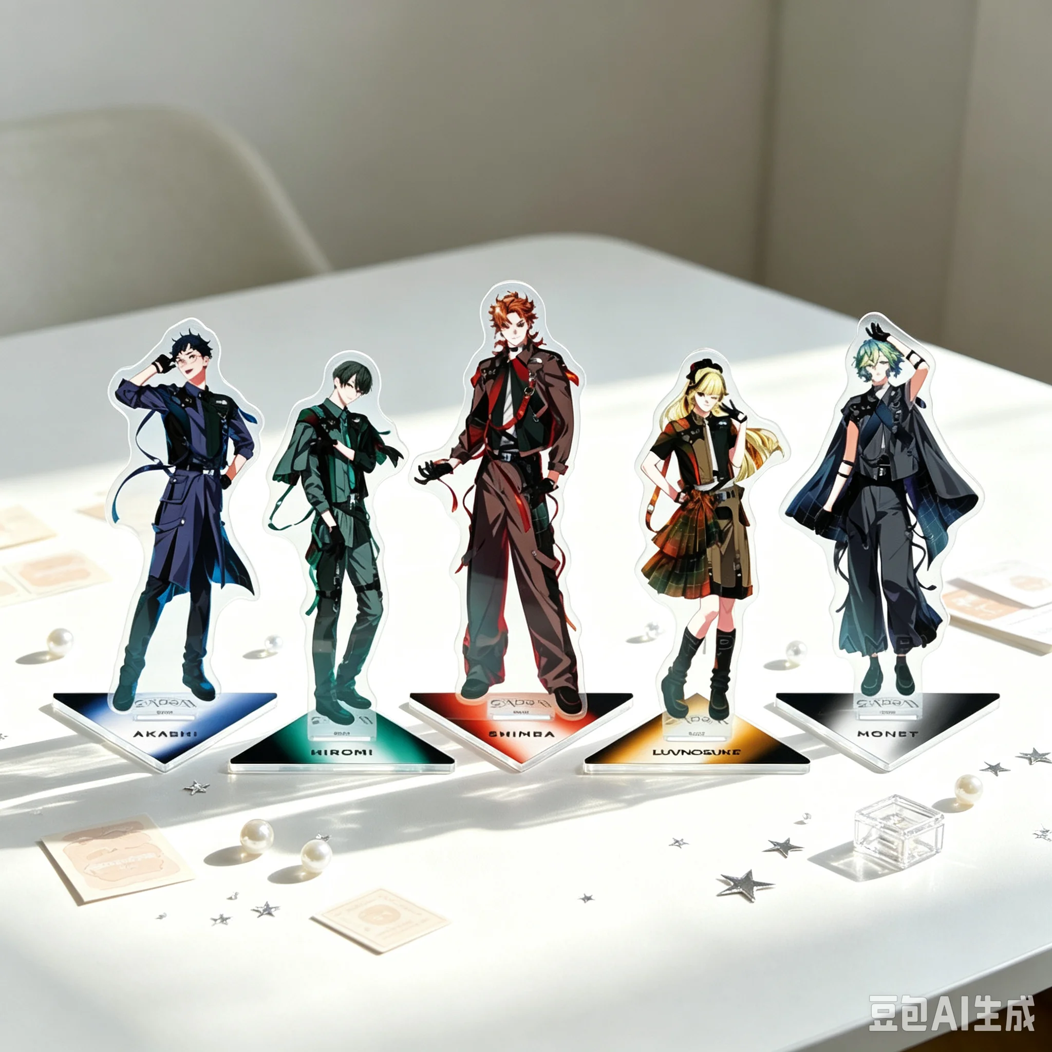 VS AMBIVALENZ Virtual streamer Acrylic Stand Model Plate Keychain TAIYO/SUBARU/ISSEI Desktop Ornament 15CM FACTORY STORE