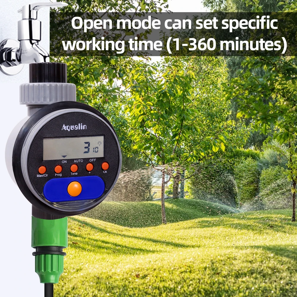 Automatic LCD Display Watering Timer Electronic Home Garden Ball Valve Water Timer For Garden Irrigation Controller 21026 Upgrad