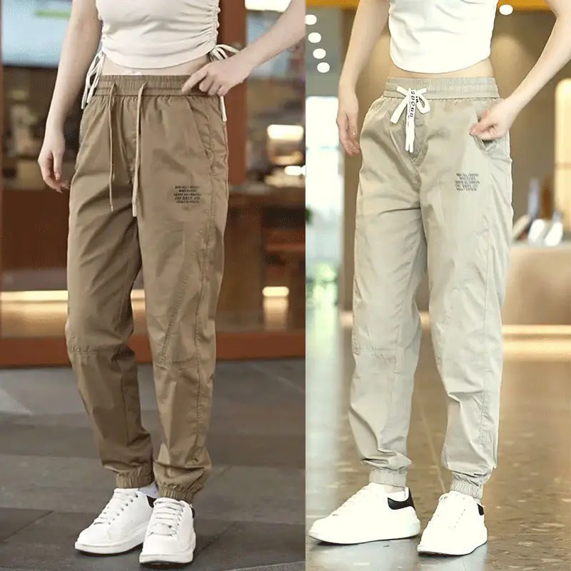 

Ice Silk Thin Casual Pants for Men Breathable Qui Dry Wear Resistant Dir Easy to Clean Summer Work Trousers Loose Fit Harlan