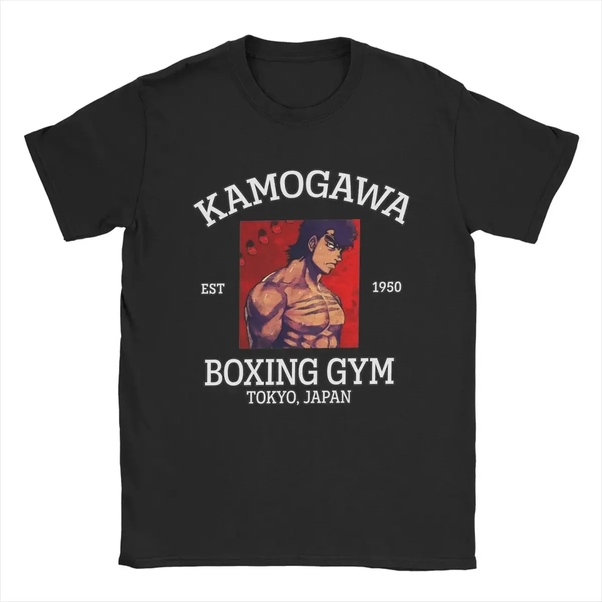 Kamogawa boks spor Takamura Hajime hiçbir Ippo erkek T shirt Anime komik Tees ekip boyun T-Shirt pamuk doğum günü hediyesi