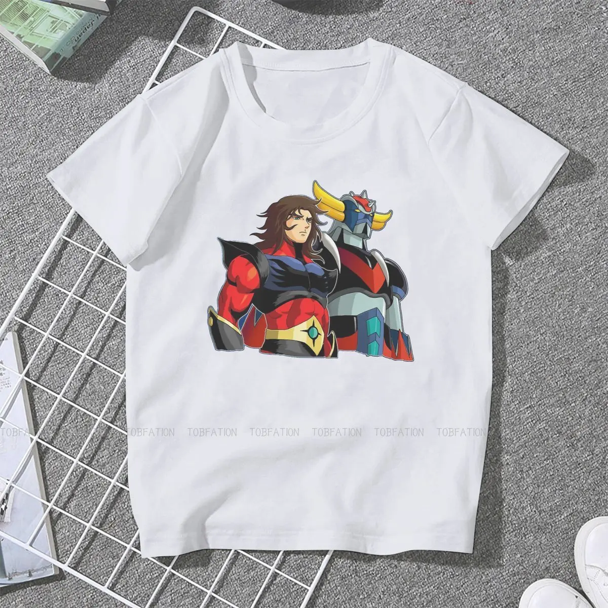 Grendizer and Actarus UFO Robot Grendizer Women Shirts  Oversized Korean StyleT-shirt Kawaii Vintage Female Top