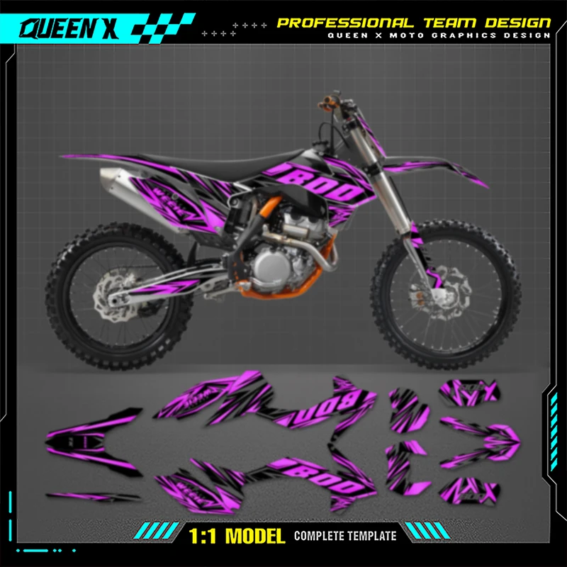 

Queen X MOTOR Custom Team Мотоциклетные наклейки Графика для KTM SX SXF XC 2013 2014 2015 EXC EXC-F XCW 2014 2015 2016
