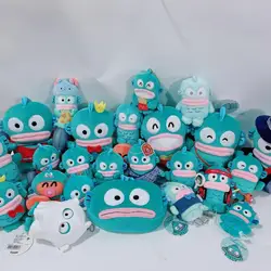 Original Hangyodon Series Octopus Sanrio Doll Pendant Plush Cute Bag Charm Hair Band Brooch Cartoon Kawaii Anime Toys Girl Gift