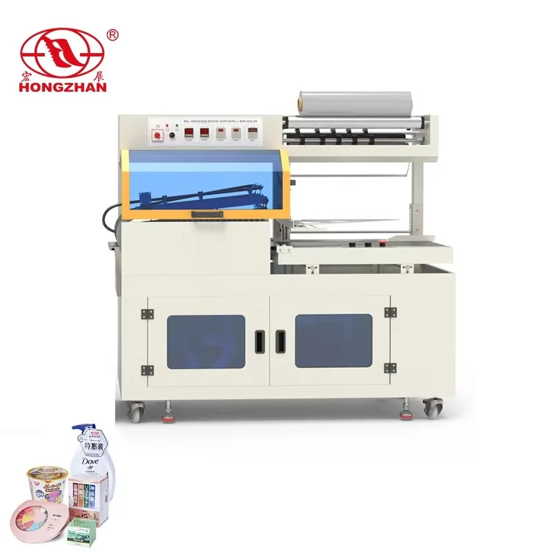 BS-550 Commercial Food Grade High Efficiency PLC Controlled Gear Driven Sealer Cutter for Factory Thermal Shrinking Fully