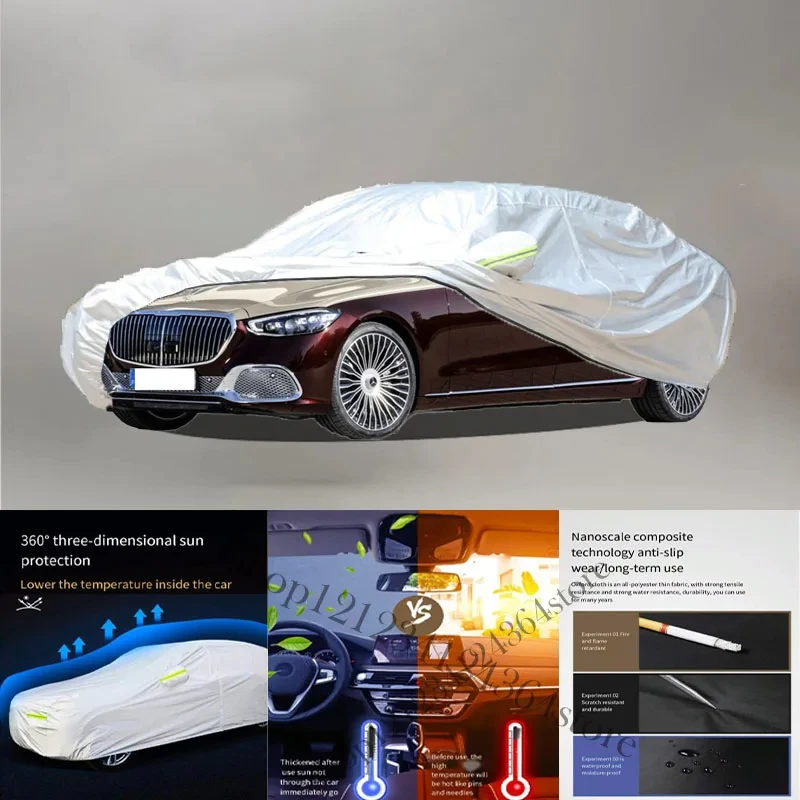 

For Maybach- Auto Anti snow Anti dust Anti-uv Anti peeling paint And Anti Rainwater 210t car cover Car cover protection