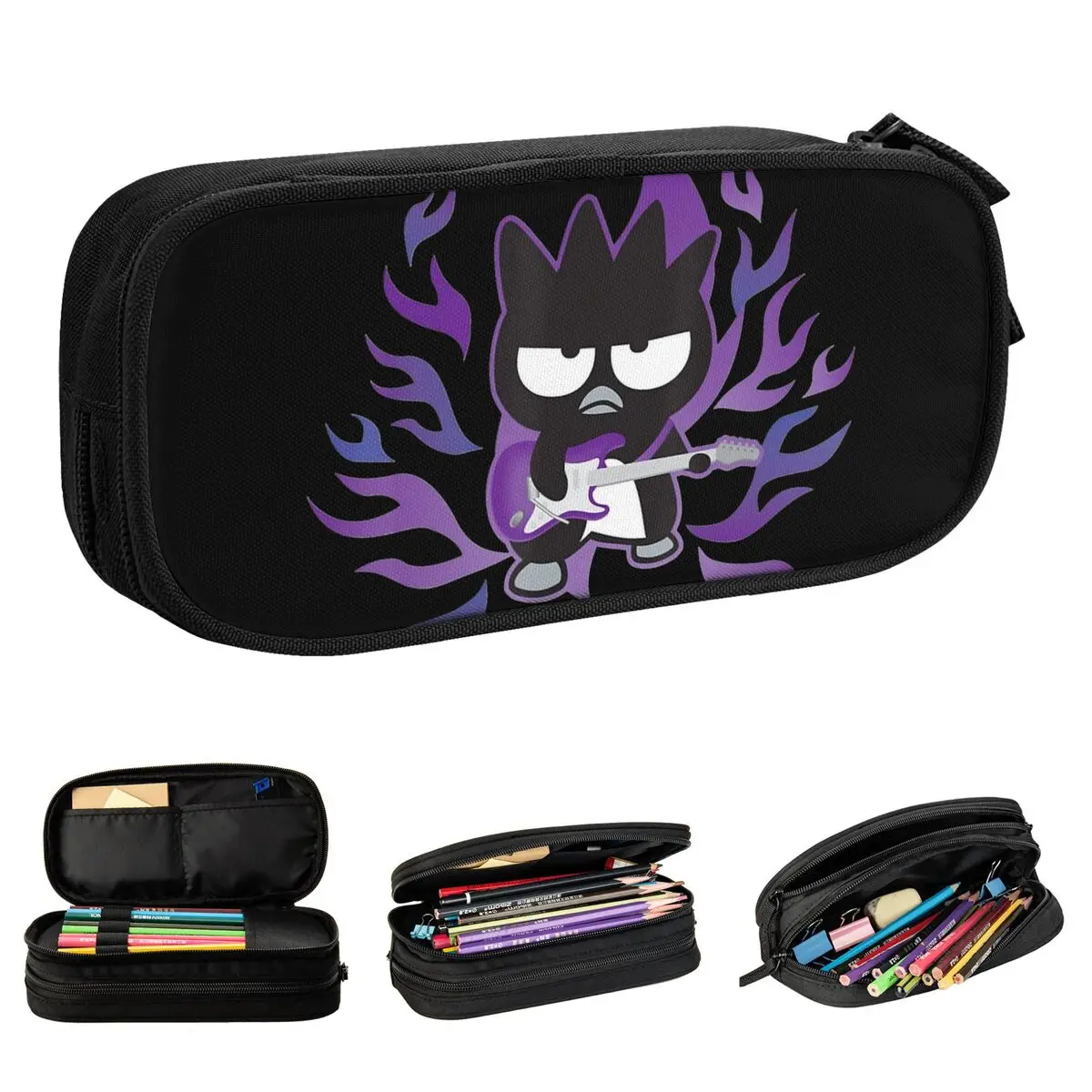 Badtz Marus Rock Star Love Pencil Cases  Pencilcases Pen for Girls Boys Big Capacity Bags Students School Gifts Stationery