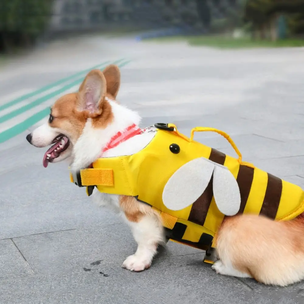 

Breathable Pet Dog Life Jacket Soft Little Bee Pet Life Vest Harness Adjustable Summer Swimwear Clothes For Dogs Cats