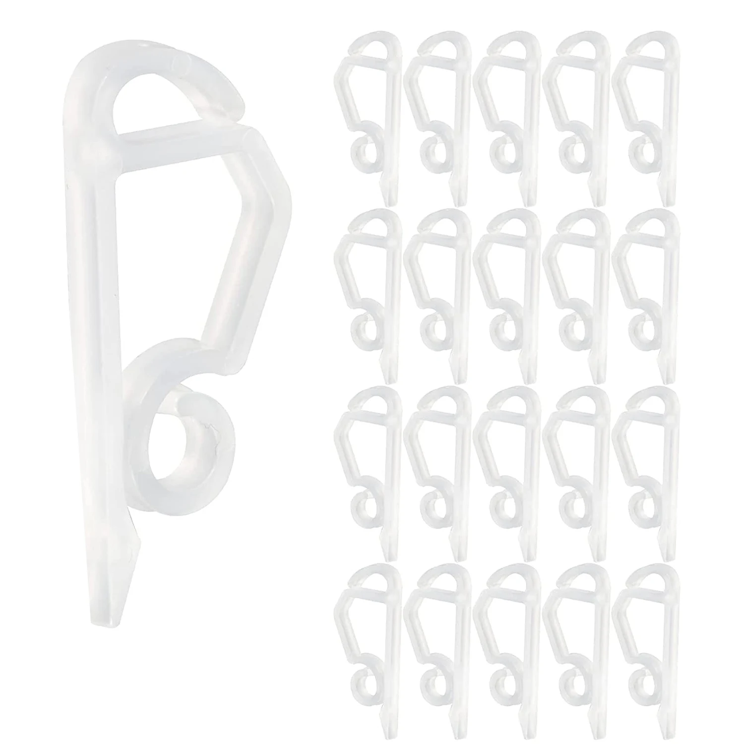 

120 Pack Christmas Light Clips Outdoor -Weatherproof Christmas Light Hangers Gutter Hooks for Christmas Holiday White