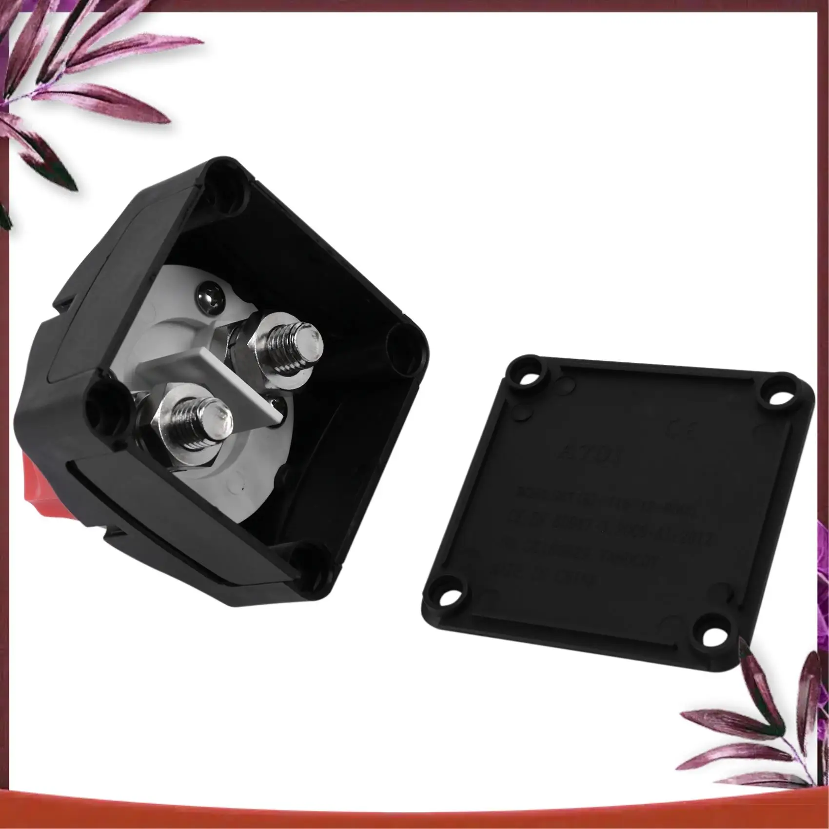 

Durable 12V-48V Battery Disconnect Switch Battery Isolator Switch Master Power Cut Off Kill Switch Waterproof Marine Switch For