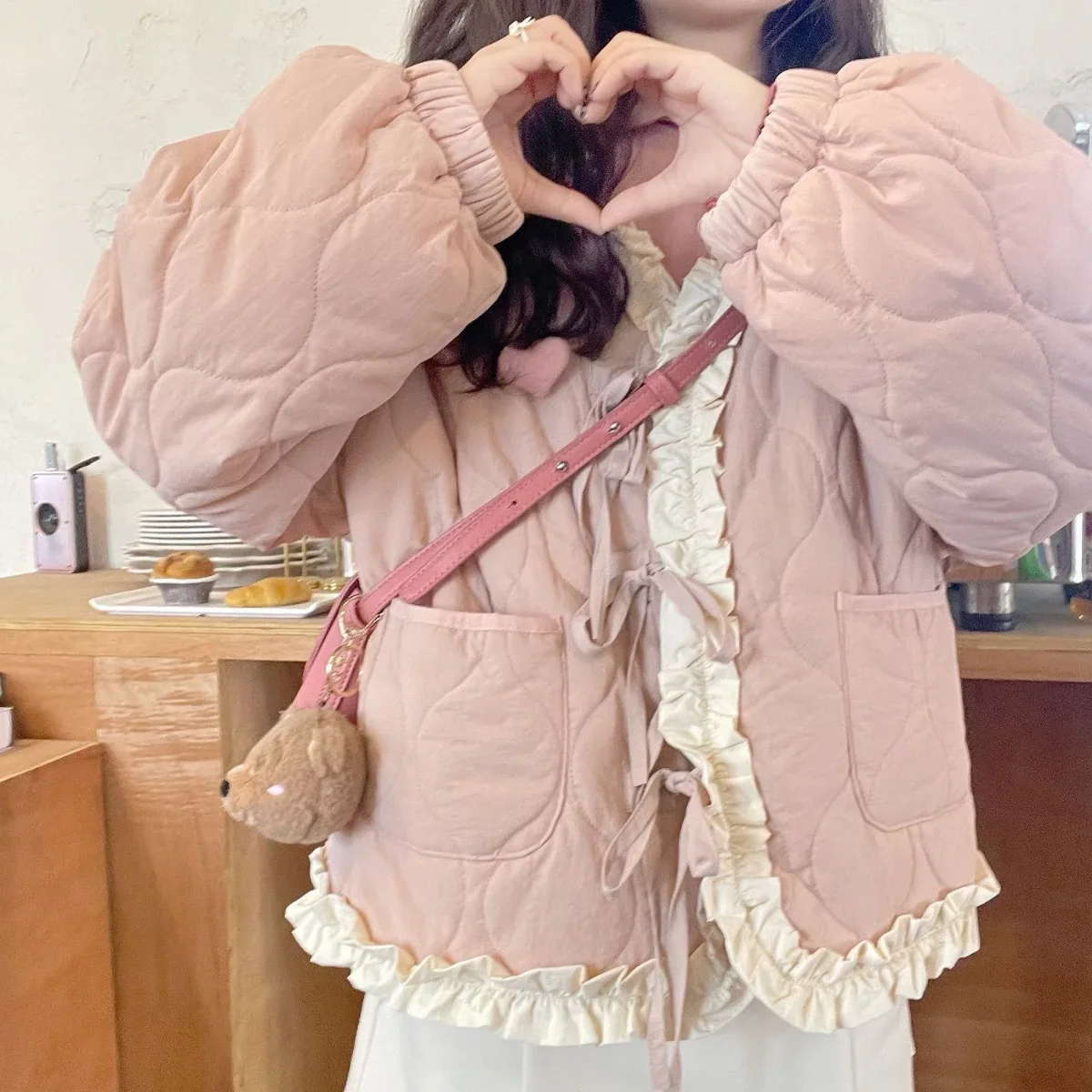 New Fur Lined Coat Winter Clothes Women Warmth Korean Fashion Parkas Cotton Padded Jacket Jackets Tops