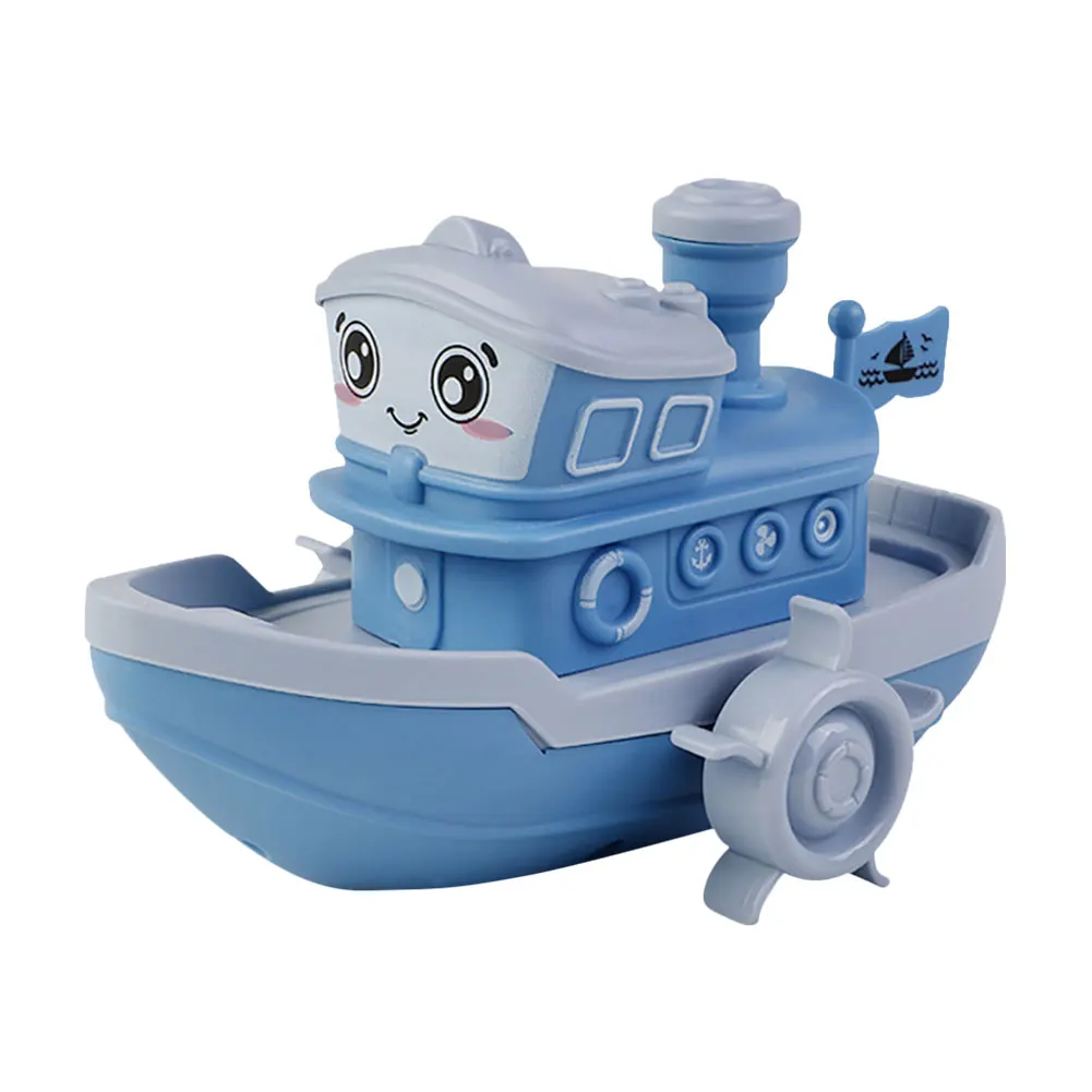 Cartoon Ship Wind Up Clockwork Boat Toy Kids Baby Bath Water Educational Toys for Children Kids Toddlers Gifts