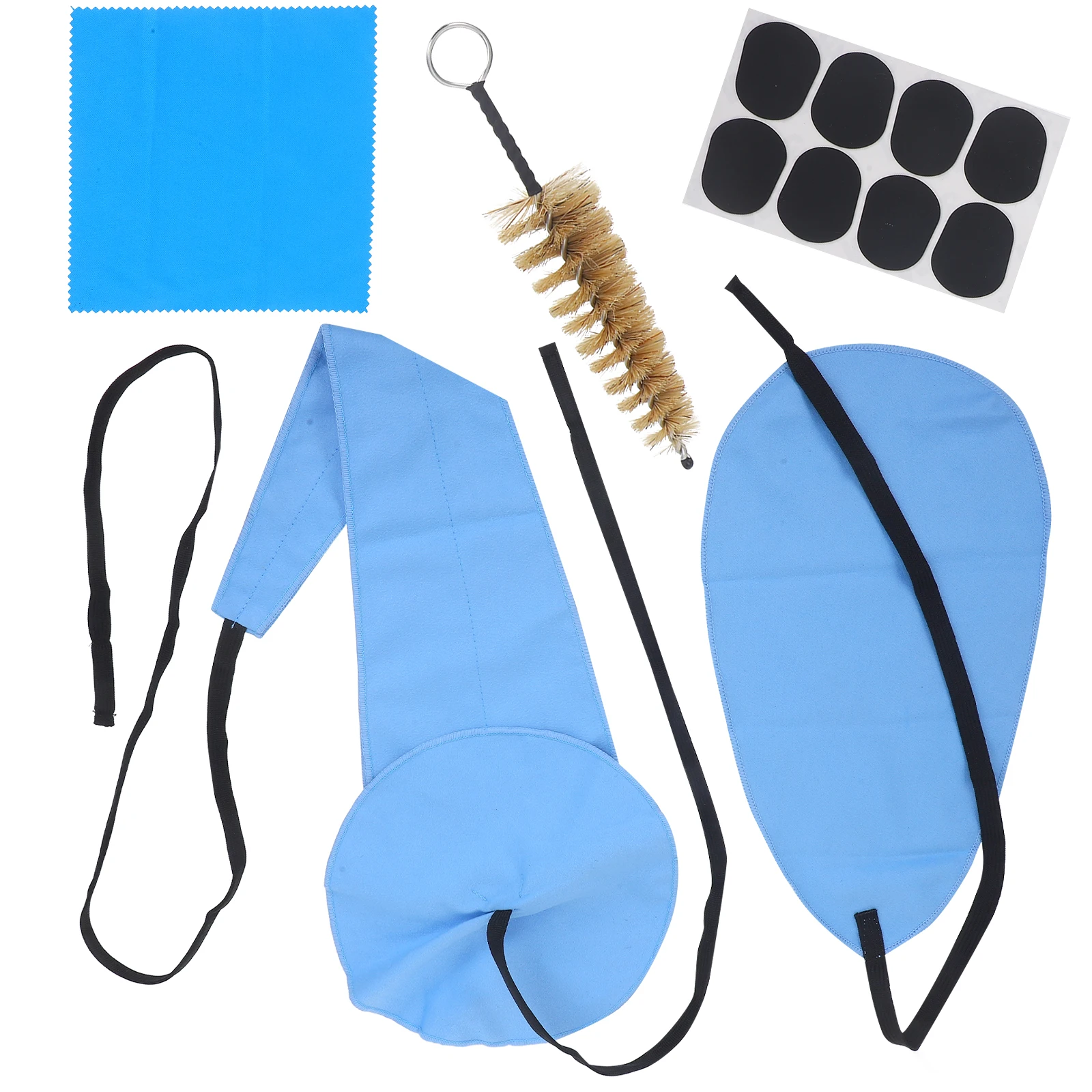 

Sax Cleaning Tools Cloth Teeth Pads Blue Maintenance Flute Cleaning Music Instruments Care Durability Longevity Easy Use