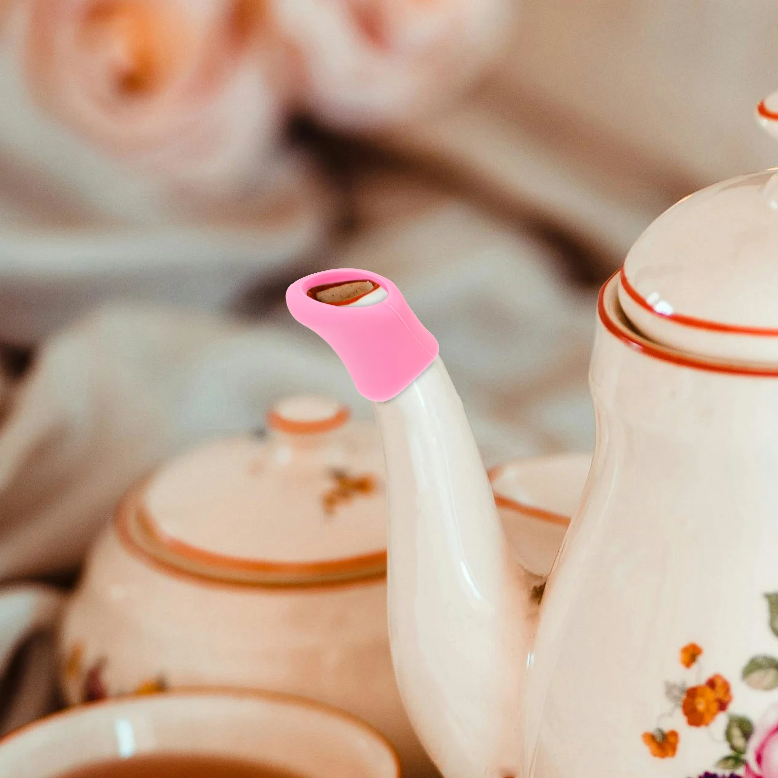 

Silicone Spout Cover Tea Pots Kettle Lid Knob Covers Protective Decorative Teapot Sleeves Anti-leak Supplies Heat Impact