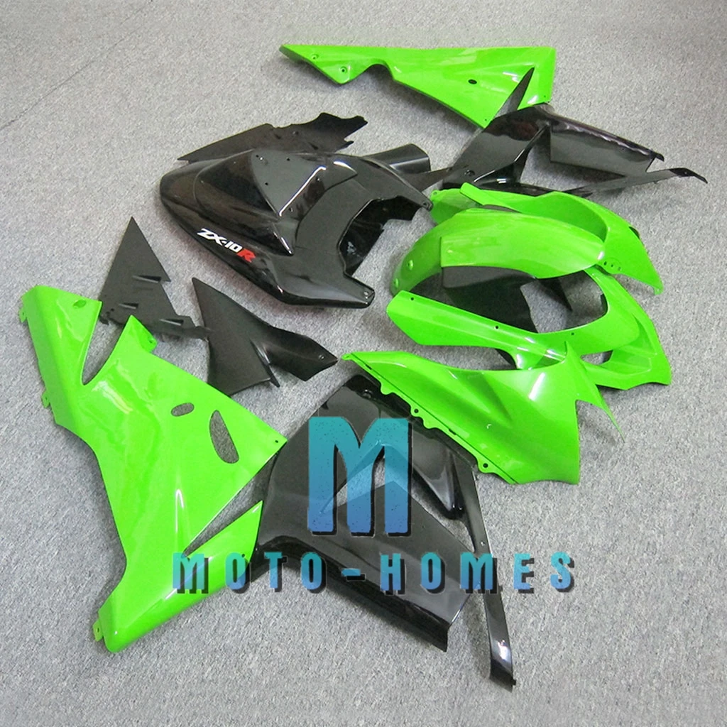 Customized Fairing Kits for ZX-10R 2004 2005 Kawasaki Ninja ZX10R 04 05 ABS Plastic Chinese Road Racing Bodywork 100% Injection