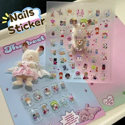 Sylvanian Families Sylvanians Families Anime Nail Stickers Calico Critters Ternurines Nail Stickers Kawaii Anime Accessories