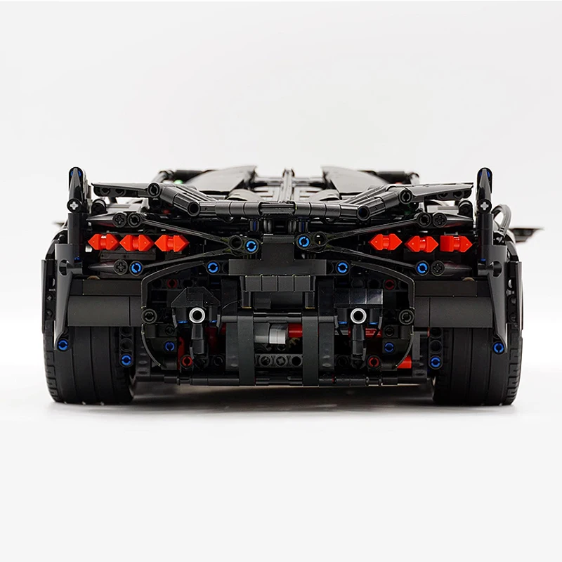 New MOC 40001B High-tech Technology RC Super Racing Sport Hypercar Building Blocks Black Knigh Puzzle Toy Birthday Gifts For Kid