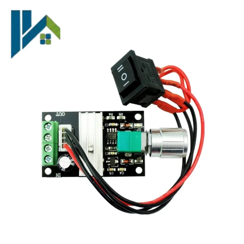 1203BB PWM DC Motor Speed Controller 6V‑24V 3A Speed Regulator Switch Forward Reverse Control With Power Switch