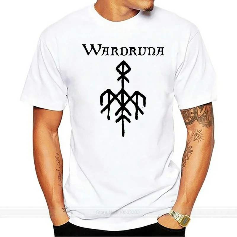 

Wardruna Runaljod Ragnarok V3 White Black T Shirt Cotton All Sizes S 5Xl fashion t-shirt men cotton brand teeshirt