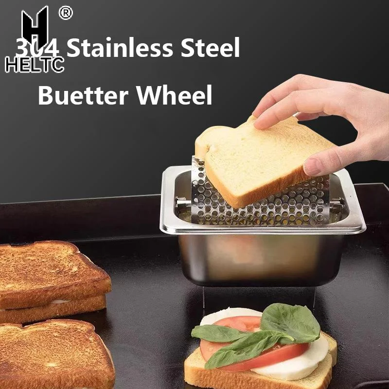 Butter Wheel For Evenly Spread Stainless Steel Melted Dispenser Roller Kitchen Gadgets American Burger Tool Baking Pastry Tool