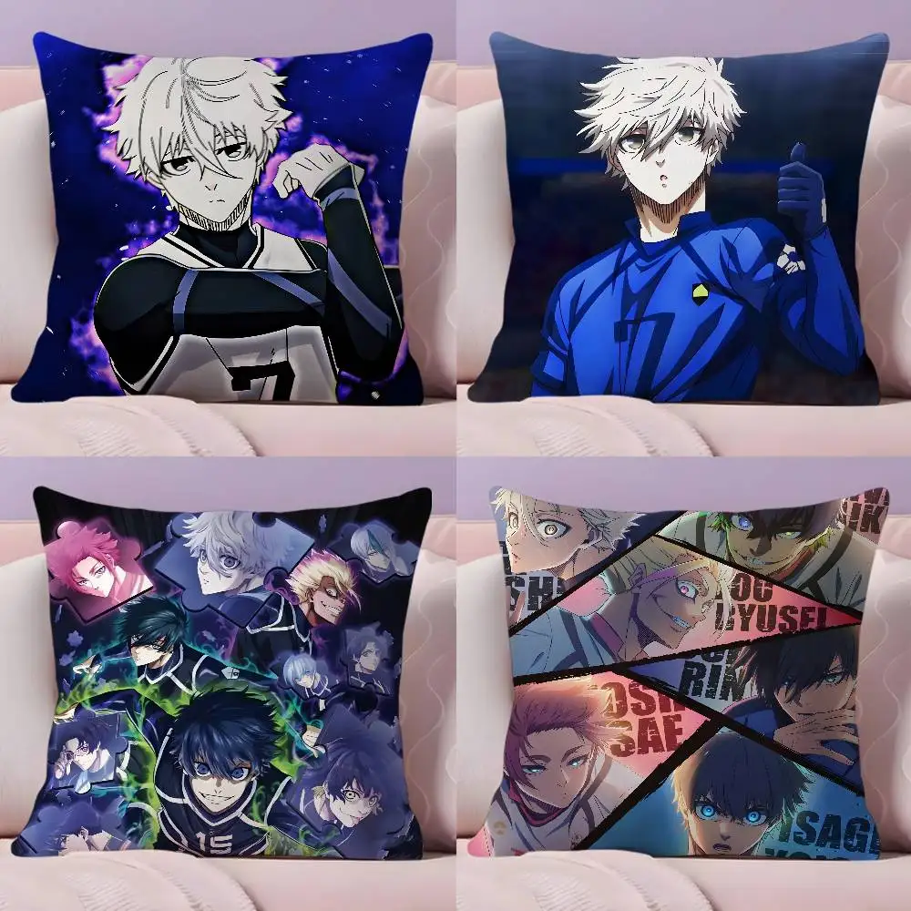 

Classic comics B-Blue Lock Pillow Case Pillowcase Ultra Soft Skin Friendly Fabric Cloud Like Comfort & Concealed Zipper