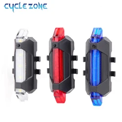 Bicycle Tail Light 4 Modes USB Rechargeable Mountain Cycle Rear Light Waterproof Bike Light Warning Lantern Bike Lamp